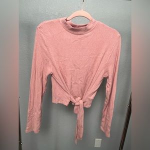 Pink blouse sweater